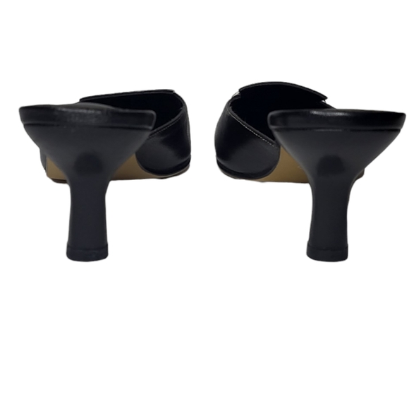 Española Amalia Black Mule Heels - Picture 5 of 7